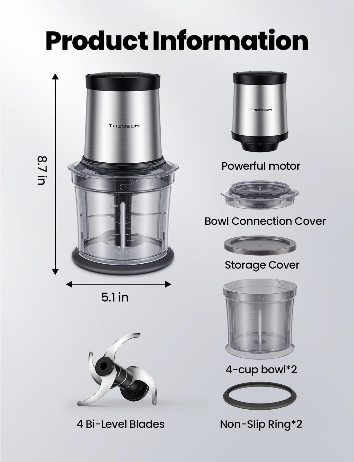 food-processor-4-cup-electric-food-chopper-small-but-powerful-meat-grinder-with-2-bowls-2-speed-4-blades-for-vegetable-meat-nuts-functions-for-chopping-dicing-mixing-and-puree