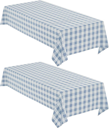 2 Pack Gingham Tablecloth Rectangle Checkered Tablecloth Washable1