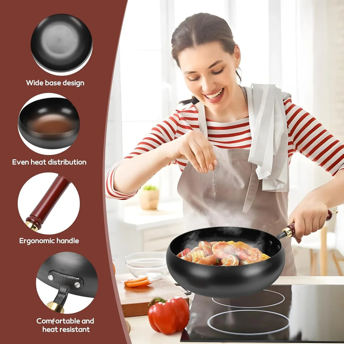 suntuup-japanese-iron-pan-28cm-11in-cast-iron-wok-glass-lid-with-spatula-2-covers-to-choose-from-for-pots-on-electric-stoves-induction-cookers-gas-stoves