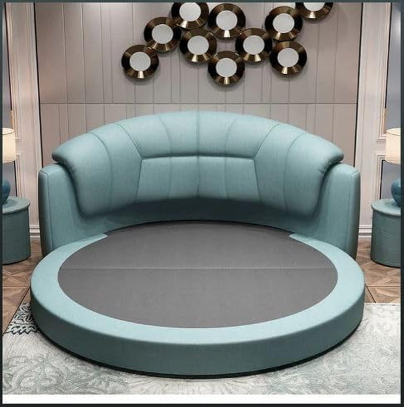 ivory-color-genuine-leather-led-leather-round-bed