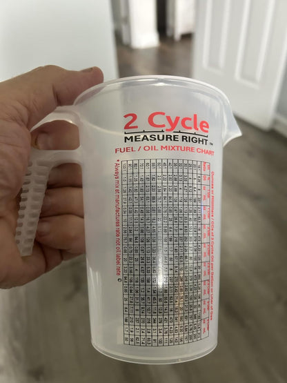 2 Stroke Oil Measuring Cup - 16 Oz Oil Gas Mixing Pitcher with 15-In-1 Ratio Conversion Chart for Outboard Motors, Chainsaws, Weed Eaters, Lawn Equipment, Atvs, Boats, Snowmobiles, Trimmers, Blowers8