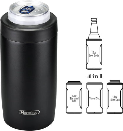 4-In-1 Insulated Can Cooler for 12 Oz Cans & Bottles1
