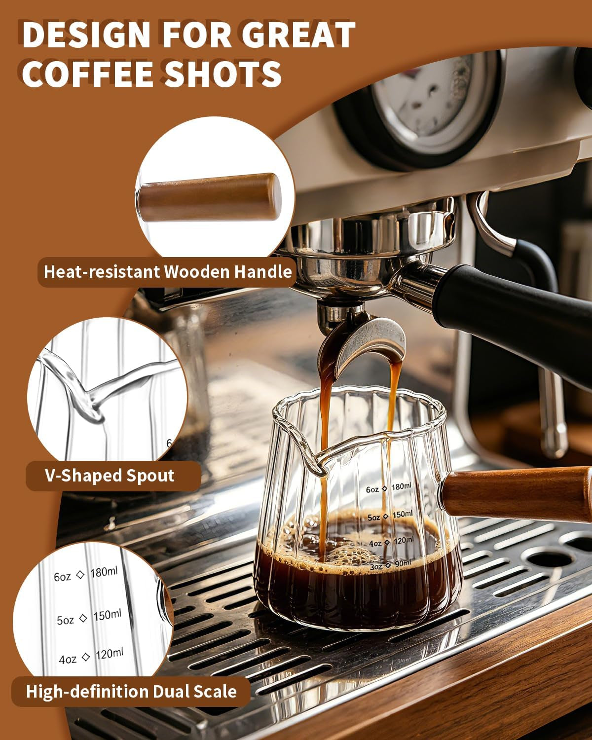 2-pack-espresso-measuring-cups-2-spoons-6oz-gray-clear-borosilicate-glass-cups-with-wood-handle-v-shaped-spout-ribbed-milk-frothing-cup-for-coffee-latte-cappuccino-tea