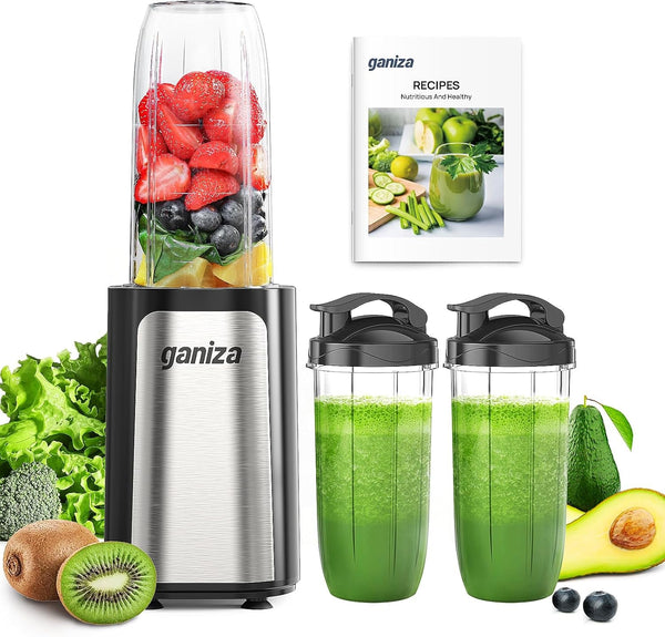 Blender for Smoothies, 14Pcs Personal Blender for Shake and Smoothies for Kitchen with 3 Portable Cups (1X24Oz & 2X17Oz), Single Serve Smoothie Maker, Nutritious Recipe1