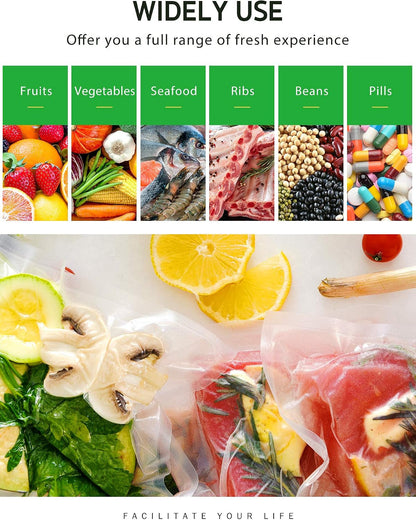 Vacuum Sealer Bags for Food, 3 Rolls 11" X 20' and 3 Rolls 8" X 20'7
