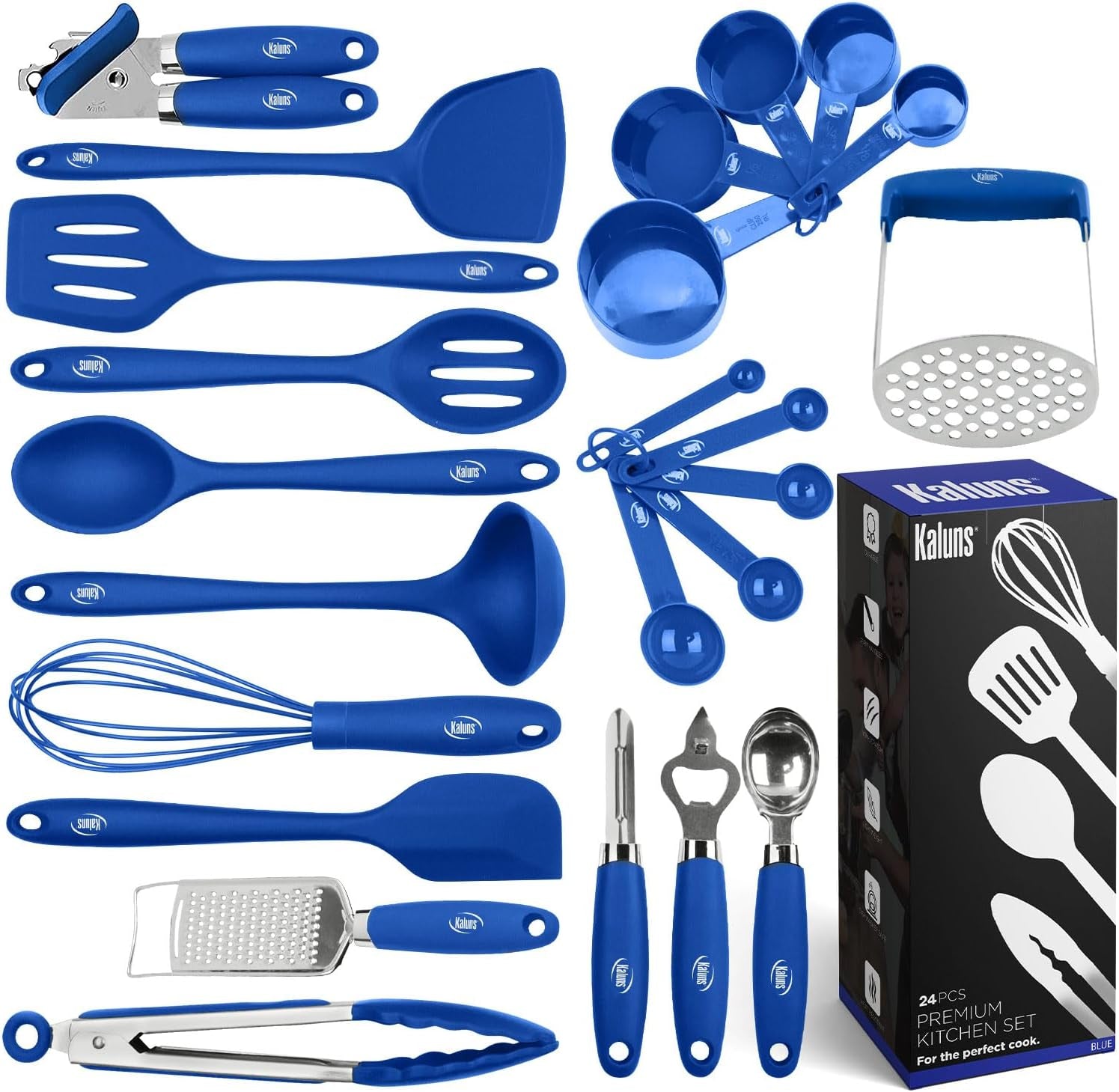 silicone-kitchen-utensils-set-24-pcs-cooking-utensils-set-can-opener-masher-turner-spatula-446-f-heat-resistant-non-stick-premium-silicone-and-stainless-steel-utensil-set