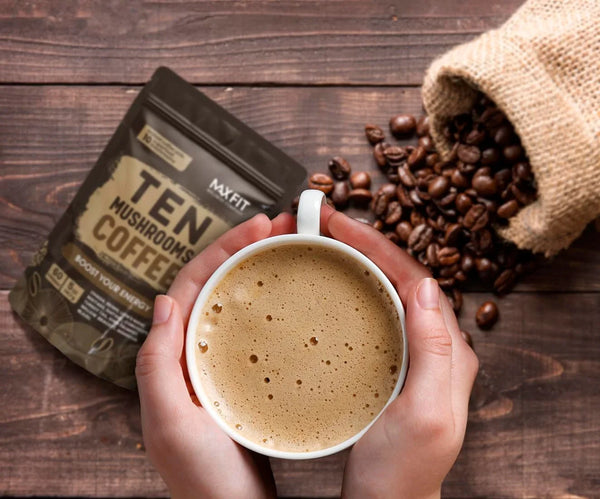 Mushroom Coffee (60 Servings) 10 Mushrooms (Lion’S Mane, Cordyceps, Turkey Tail & Other) Mixed with Gourmet Arabica Instant Immune Boosting Coffee for Focus & Gut Health Support6