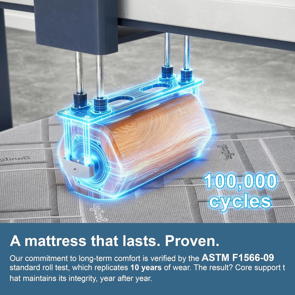 Medium Firm Hybrid Mattress - 14 Inch Queen Size Mattress6