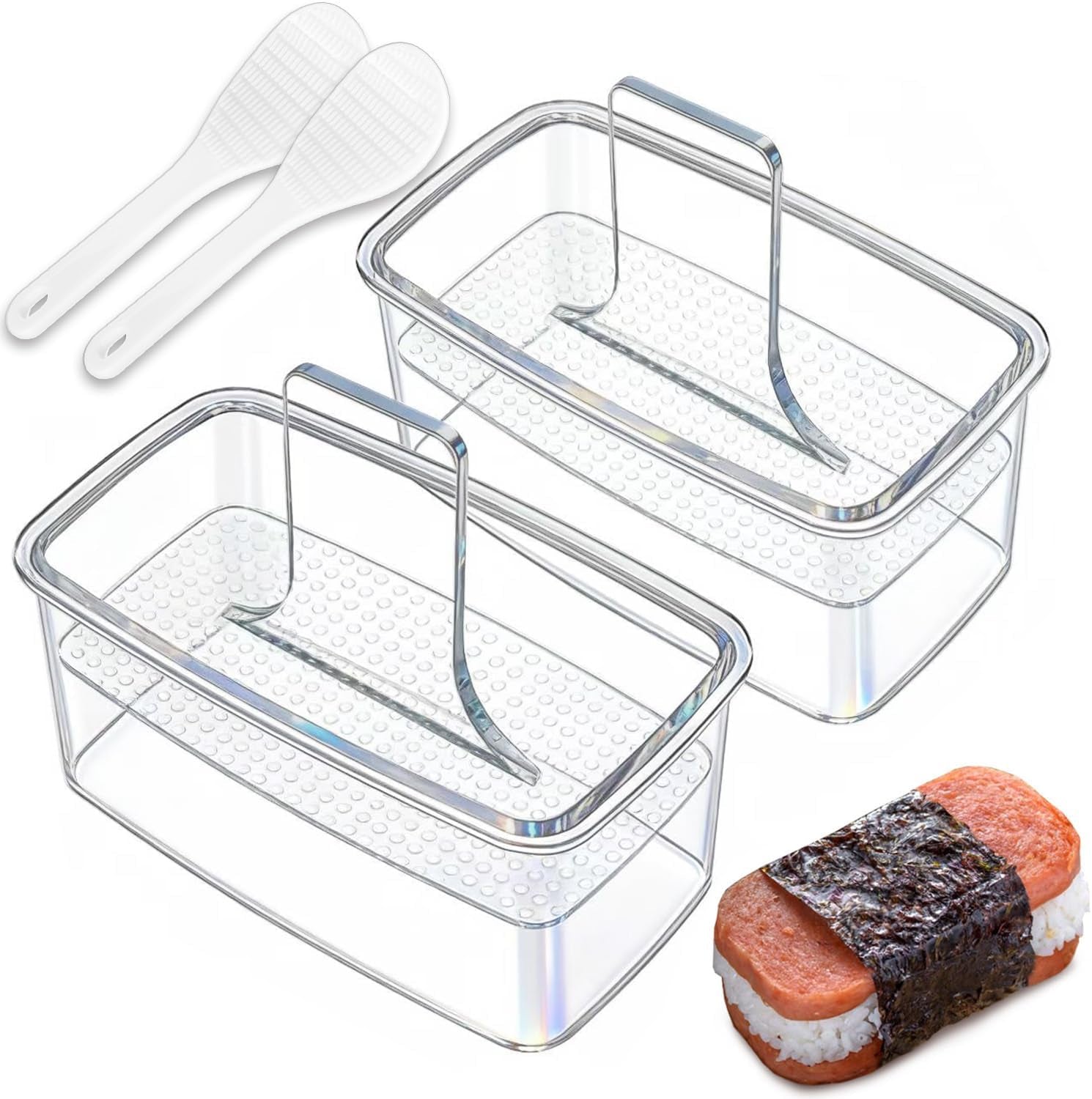 2pcs-clear-musubi-press-mold-non-stick-musubi-maker-bpa-free-onigiri-mold-sushi-press-for-hawaiian-musubi-home-diy-with-2-rice-ladles