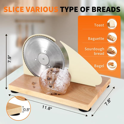 Manual Bread Slicer for Sourdough Homemade Adjustable Thickness3