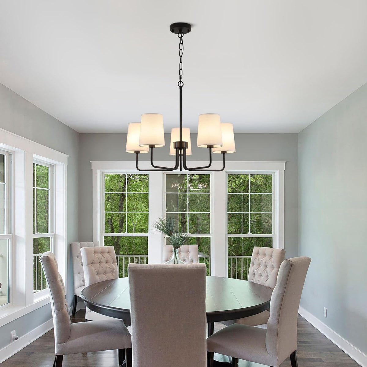 farmhouse-chandelier-matte-black-with-white-fabric-shade-farmhouse-linear-island-lighting-fixture-for-kitchen-dining-room-5-light-matte-black-with-fabric-shades