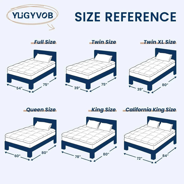 Full Size Mattress Topper Extra Thick, Cooling Plush Mattress Pad | Soft & Breathable Brushed Cover, down Alternative Fill, Pillow Top Bed Topper with 8-21" Deep Pocket9
