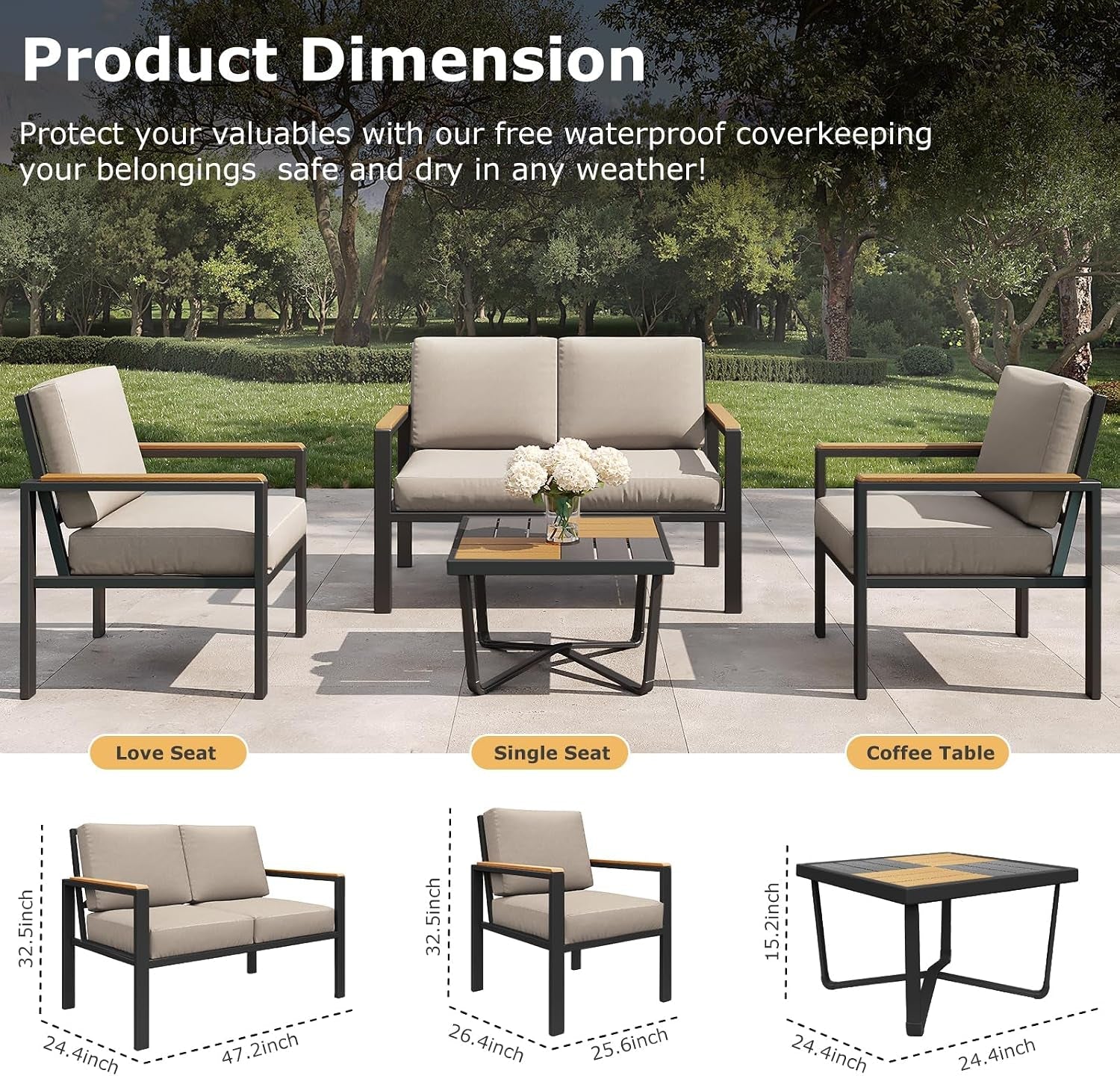 4-piece-patio-furniture-set-with-wood-like-arms-taupe