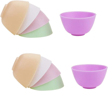 10 PCS Multi-Colorful Silicone Mixing, Prep, Serve, Condiment and Facial Mask Bowls for Skincare, DIY Craft, Resin, and Acrylic Painting6