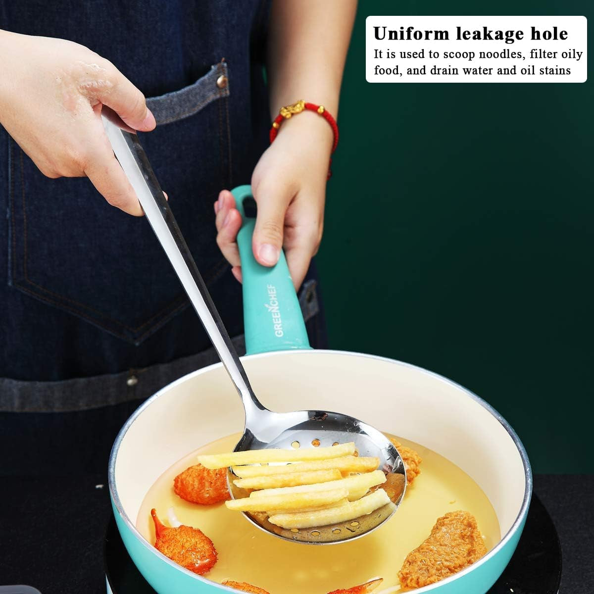 stainless-steel-kitchen-utensils-set-4-piece-slotted-turner-solid-turner-skimmer-ladle-rust-resistant-long-handle-hanging-loop-dishwasher-safe-everyday-cooking-serving