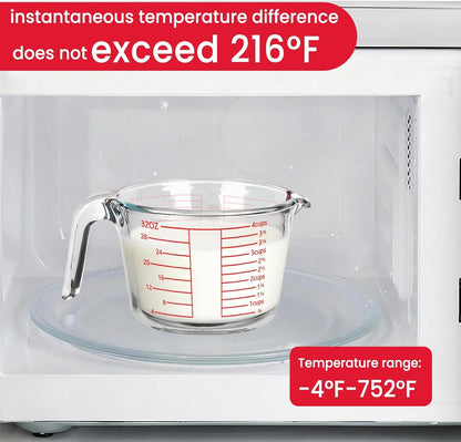 Measuring Cup 4 Cup/1000Ml Glass Liquid Measuring Cups with Lids5