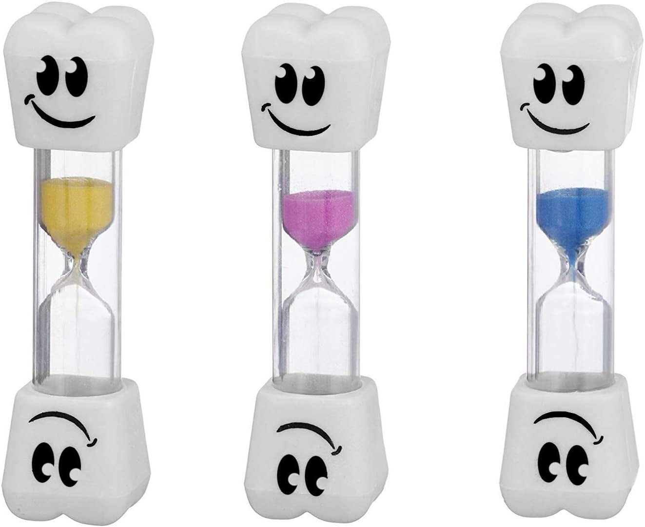 smile-tooth-2-minute-sand-timer-assorted-colors-2-pack