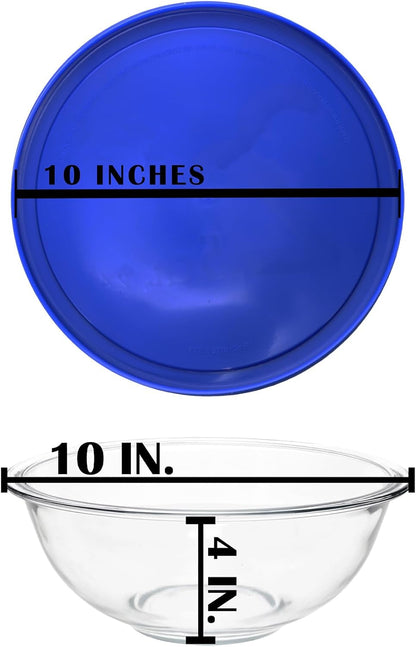 325 2.5-Qt Glass Bowl and 325-PC 2.5-Qt Blue Lid - Made in the USA7