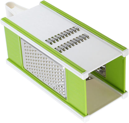 5 in 1 Multifunctional Shredding Vegetable Machine Portable Grater Kitchen Tool for Slicing Chopping Decorating Small Peeler Storage Box Green White7