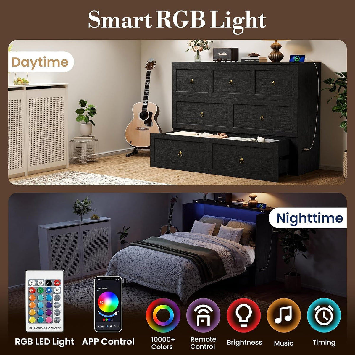 queen-murphy-bed-with-hidden-storage-farmhouse-cabinet-bed-with-storage-drawer-rgb-led-lights-charging-station-space-saving-wall-bed-with-6-metal-legs-black