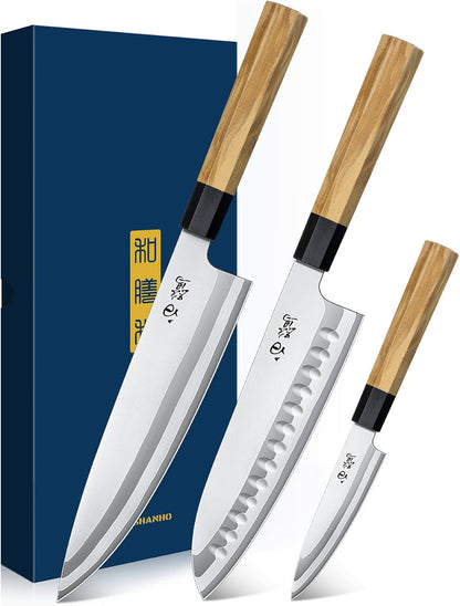 3 PCS Kitchen Knife Set, Ultra Sharp Chef Knives, Ergonomic Handle1