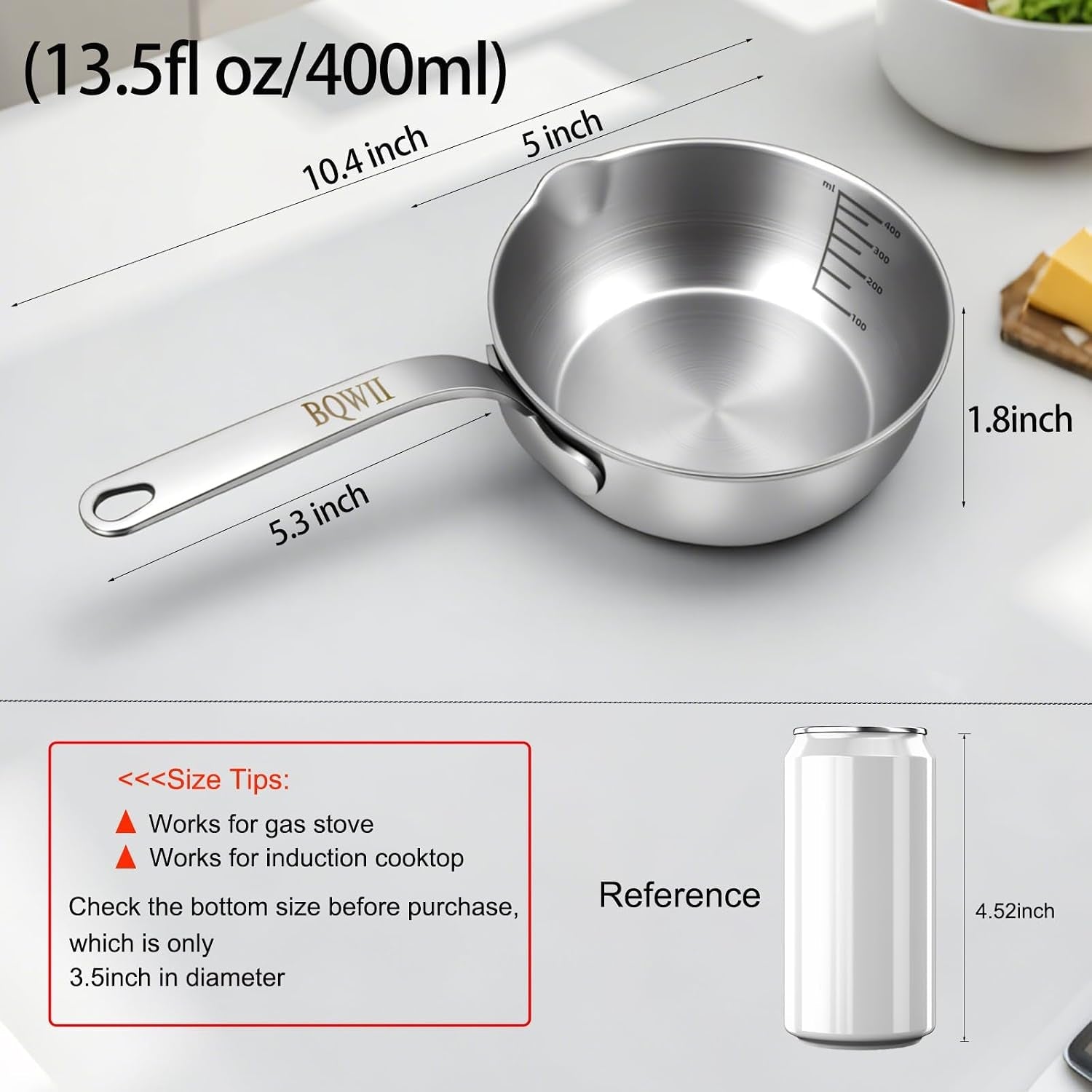18-10-stainless-steel-butter-warmer-13-5-fl-oz-400ml-ideal-for-heating-milk-butter-sauces-baby-food-coffee-chocolate-egg-pan-compatible-with-induction-gas-stovetops