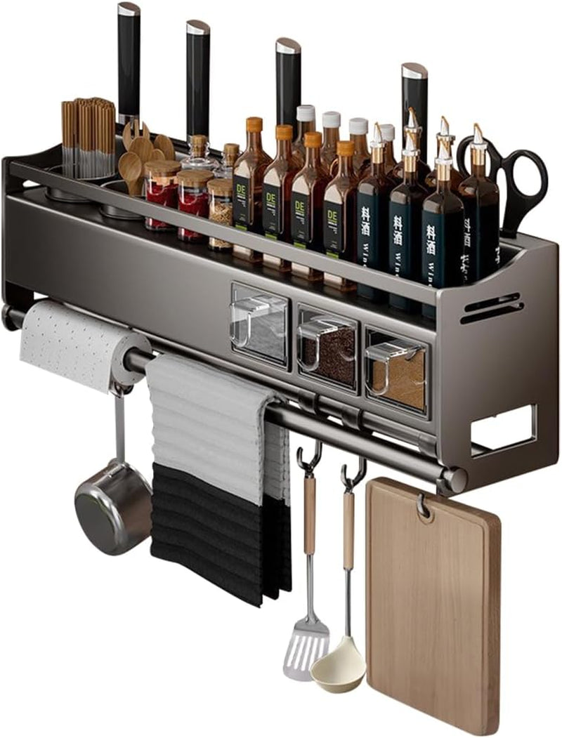 multifunctional-kitchen-spice-rack-organizer-wall-mounted-with-knife-holder-hooks-and-pole-hanging-seasoning-organizer-shelf-3-boxed-and-2-spoon-barrels