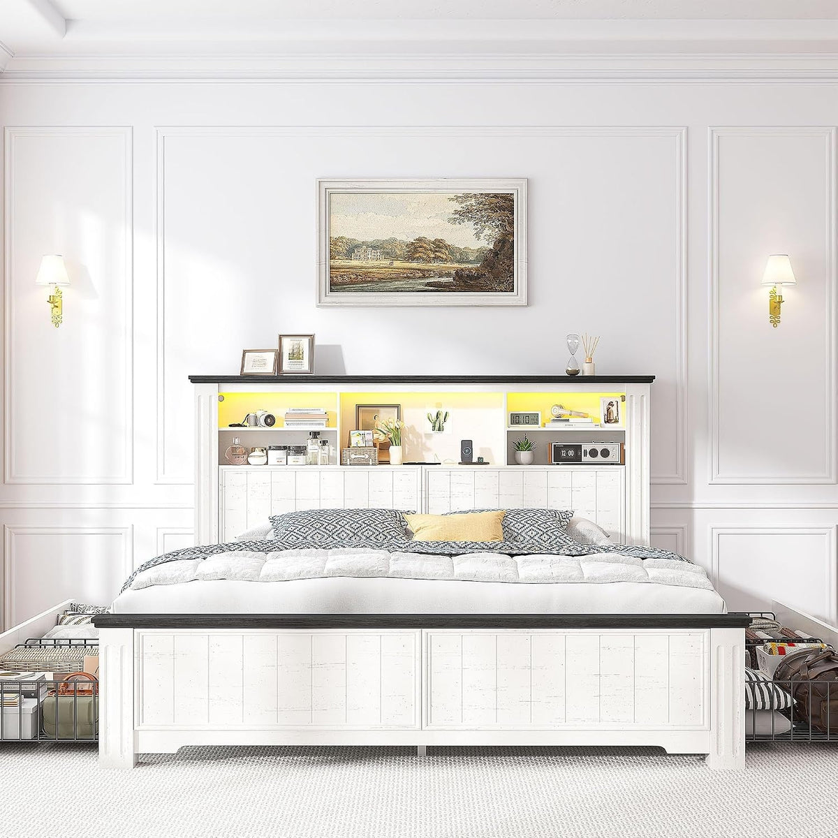 full-size-bed-frame-with-headboard-and-storage-4-drawers-white