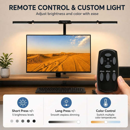 LED Desk Lamp with Clamp, Wide Desk Light for Home Office3