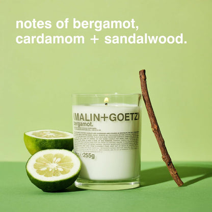 MALIN+GOETZ 9Oz Scented Candle | Hand-Poured Soy Wax with Unique Fragrance Blends | Clean-Burning, Vegan & Cruelty-Free | Bergamot, Sage, Otto, Tomato, Strawberry, Cannabis, Dark Rum & Leather2