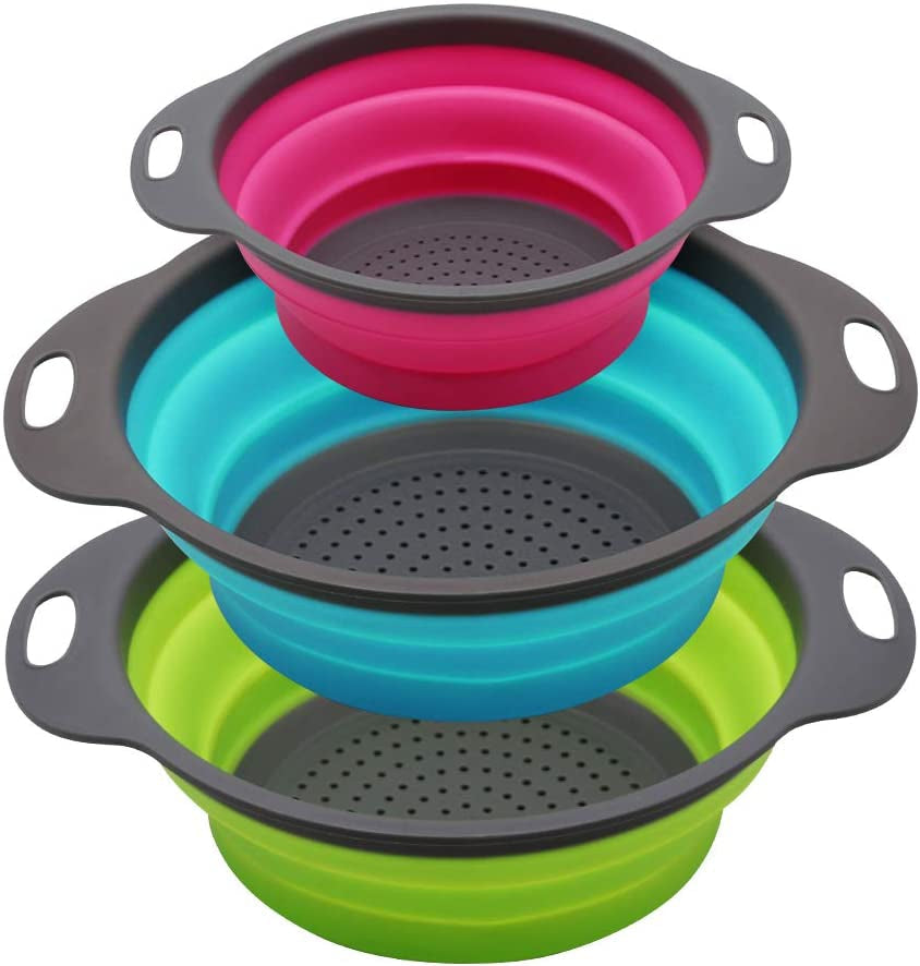 collapsible-colander-set-of-3-round-silicone-kitchen-strainer-set-2-pcs-4-quart-and-1-pcs-2-quart-perfect-for-draining-pasta-vegetable-and-fruit-green-blue-purple