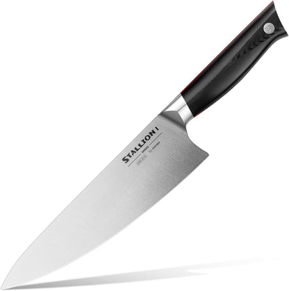 Stallion 8" Chef'S Knife, German DIN 1.4116 Stainless Steel, Ergonomic Durable G10 Handle1