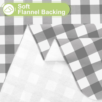 Picnic Table Cloth, Vinyl Tablecloths with Flannel Backing, 54"X78"4