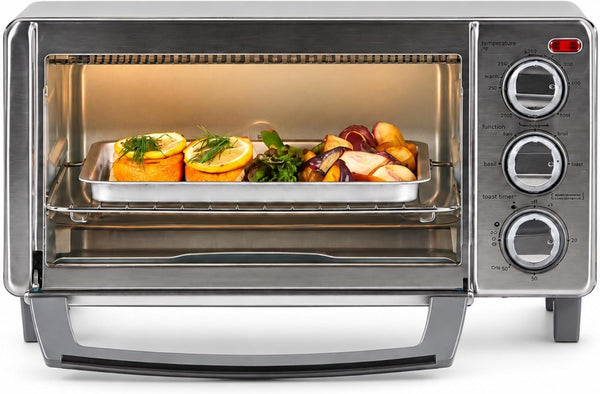 BLACK+DECKER 4-Slice Toaster Oven with Natural Convection, Stainless Steel, TO1760SS (TO1760SST-1)1
