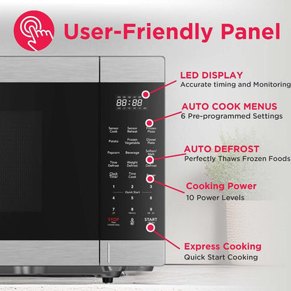 FRIGIDAIRE 2.1 Cu. Ft. Stainless Steel Microwave Oven, Multi Function, Programmable2