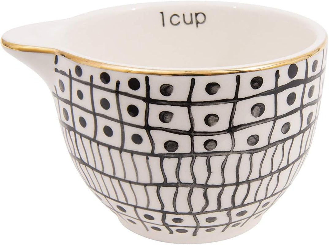 creative-co-op-black-white-stoneware-measuring-cups-with-gold-electroplating-set-of-4-sizes