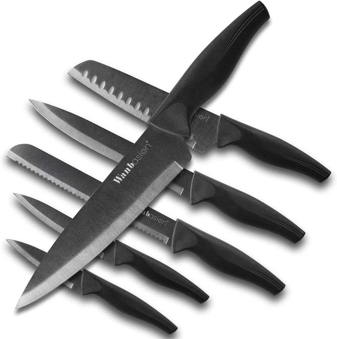 black-professional-kitchen-knife-chef-set-stainless-steel-dishwasher-safe-with-sheathes
