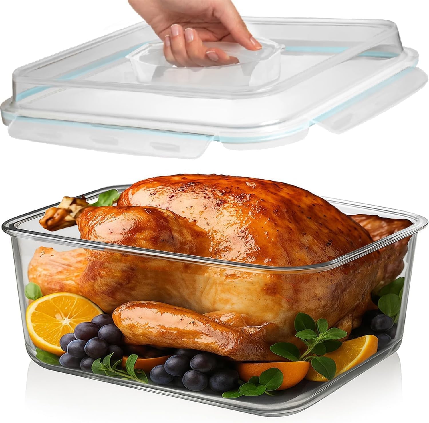 6500-ml-220-oz-28-cup-large-glass-food-storage-container-with-airtight-locking-lid-ideal-storing-food-vegetables-fruits-baking-casserole-lasagna-roasting-turkey-chicken-bpa-free-oven-safe