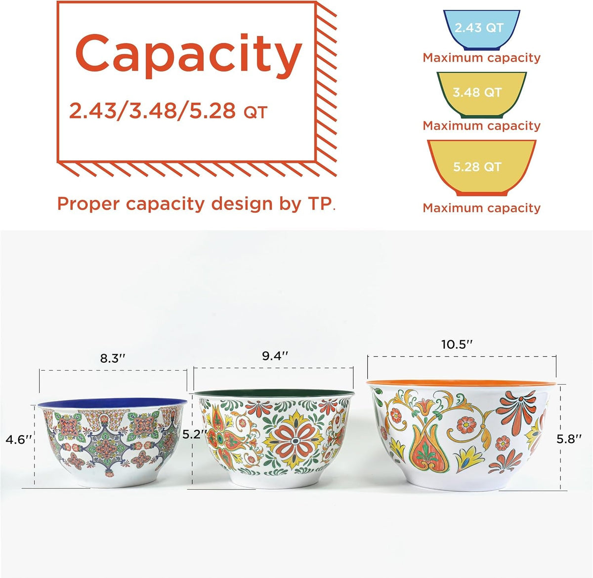 melamine-mixing-bowl-set-with-lids-salad-bowl-set-of-3-aztec-bloom