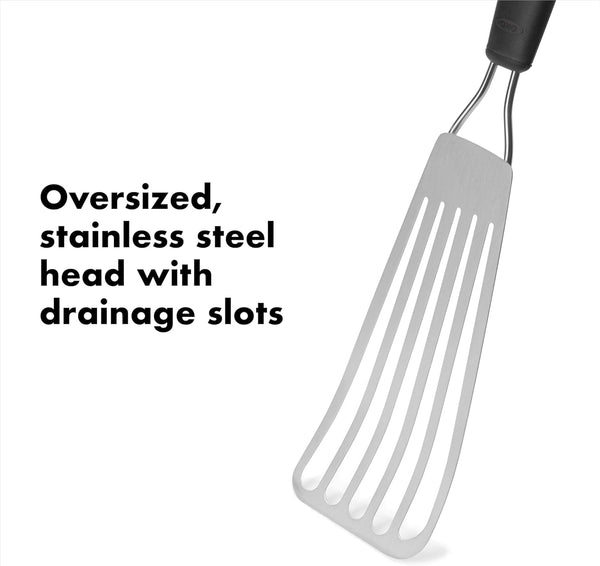 OXO Good Grips Slotted Fish Spatula Stainless Steel, Fish Turner3