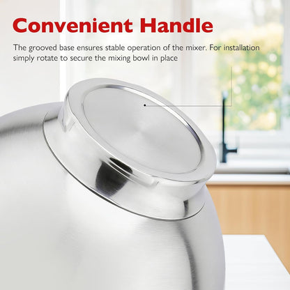 5QT Stainless Bowl with Lid for Kitchenaid Tilt-Head Mixers3