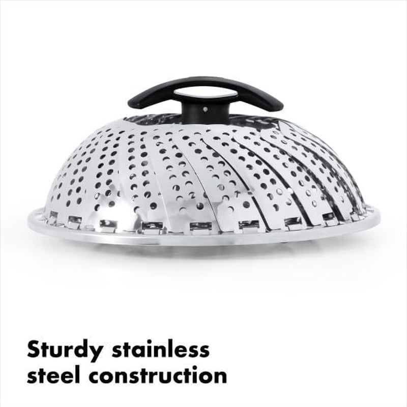 oxo-good-grips-steamer-basket-stainless-steel-8-inch-diameter-collapsible-vegetable-steamer-insert-adjustable-handle-fits-multiple-pot-sizes-dishwasher-safe