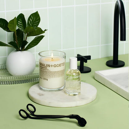 MALIN+GOETZ 9Oz Scented Candle | Hand-Poured Soy Wax with Unique Fragrance Blends | Clean-Burning, Vegan & Cruelty-Free | Bergamot, Sage, Otto, Tomato, Strawberry, Cannabis, Dark Rum & Leather5