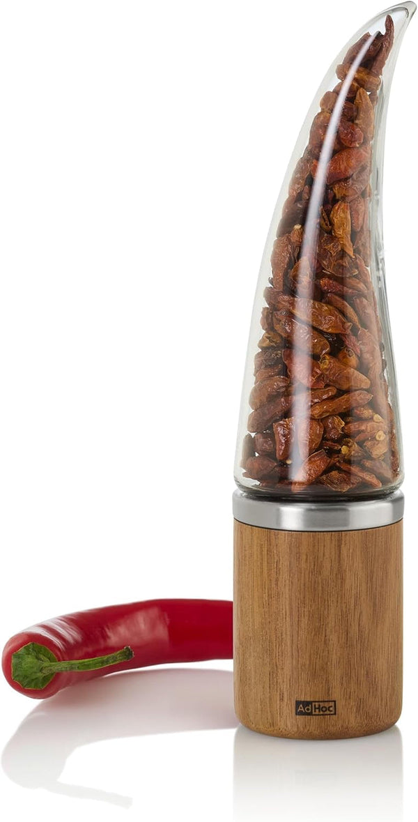 Chili Cutter & Spice Grinder - Dried Spice Grinder with Acrylic Body & Stainless Steel Blades - Kitchen Essentials for Healthy Meals - Peperone1