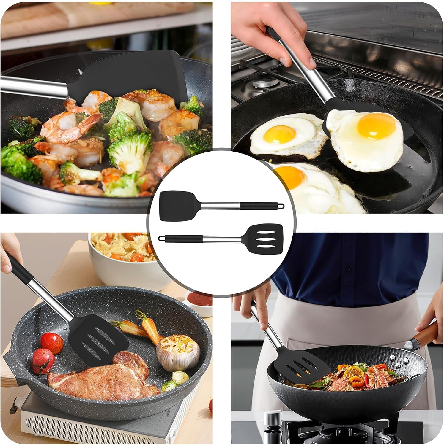 kitchen-utensils-4-pcs-silicone-cooking-utensils-spatula-spoon-set