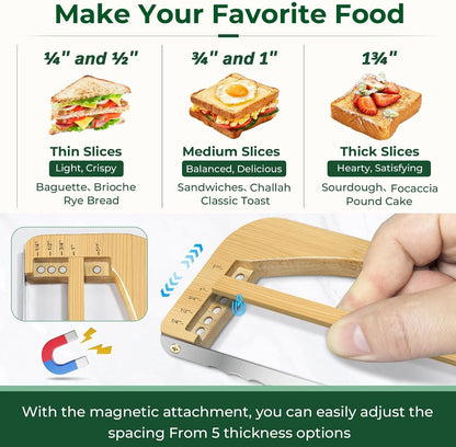 Adjustable Bread Knife for Homemade Bread, Sourdough Bread Slicer3
