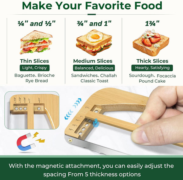 Adjustable Bread Knife for Homemade Bread, Sourdough Bread Slicer3