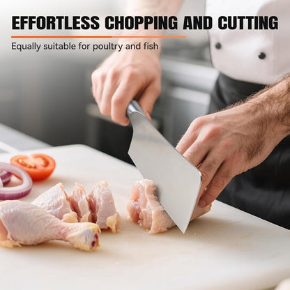 Meat Cleaver Knife, 6 Inch Sharp Multi-Purpose Chopper for Meat Vegetable Cutting, German High Carbon Steel Butcher Knife with Pakkawood Handle4