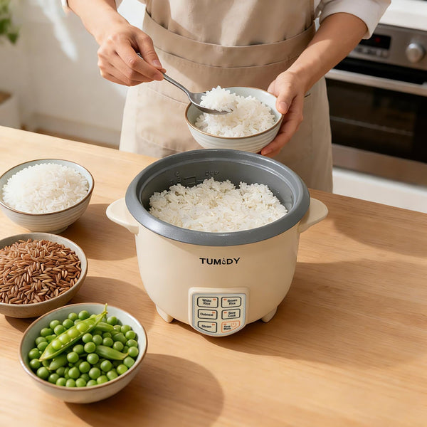 3 Cups Rice Cooker Small, Electric Rice Maker Cooker with Steamer Tray, Nonstick Inner Pot, 6-Cups Cooked/3-Cups Uncooked, Automatic Keep Warm, Yellow4