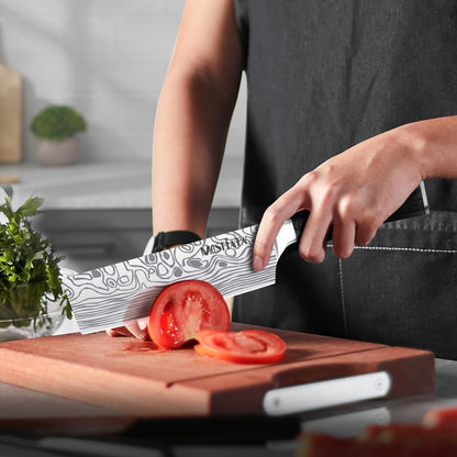 Professional Chef Knife Set with German High Carbon Stainless Steel Kitchen Knife Set 3 Pcswith Finger Guard,Knife Sharpener,Knives Set for Kitchen with Gift Box6